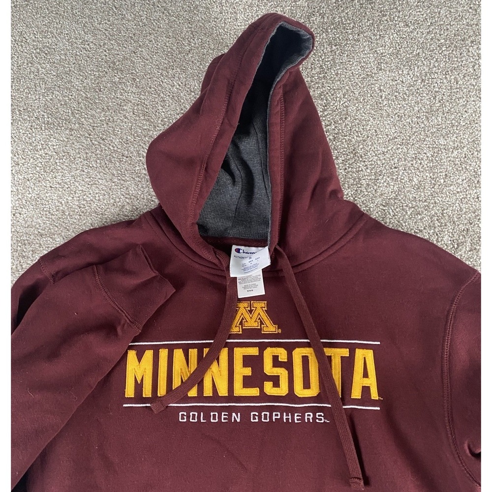 Minnesota‎ Gophers Champion Hoodie Jacket Fleece Mens Medium Performance Pockets